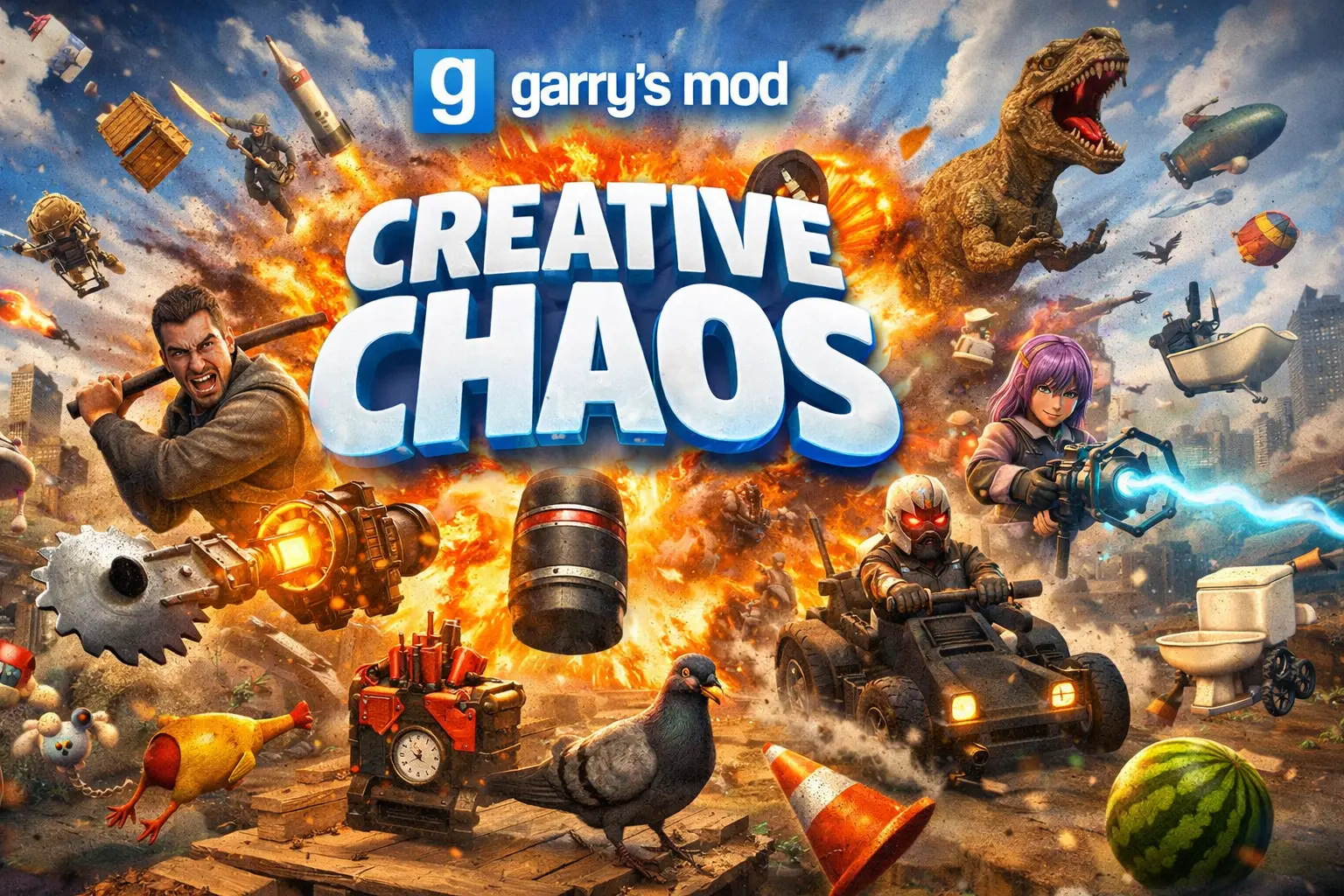 Game server Garry's Mod  - Garry’s Mod: Creatività Infinita, Zero Lag
